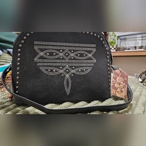 Black Studded Women's Bag